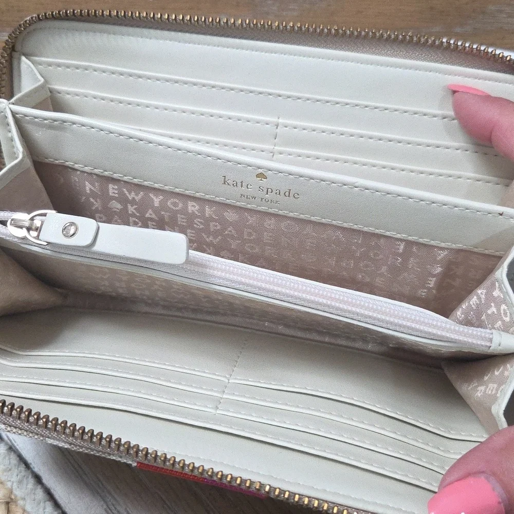 Kate Spade Classic Spade Zip Around Wallet, NWT